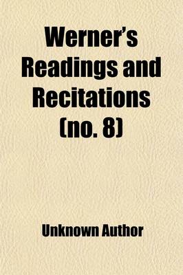 Book cover for Werner's Readings and Recitations (Volume 8)