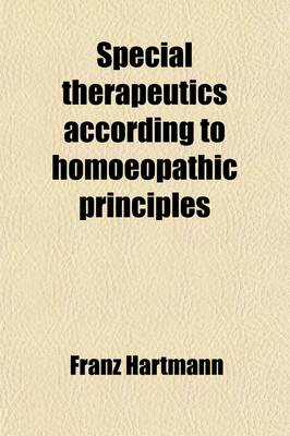 Book cover for Special Therapeutics According to Homoeopathic Principles