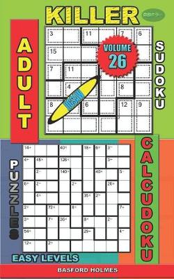 Cover of Adult sudoku jigsaw Killer. Calcudoku puzzles. Easy levels.