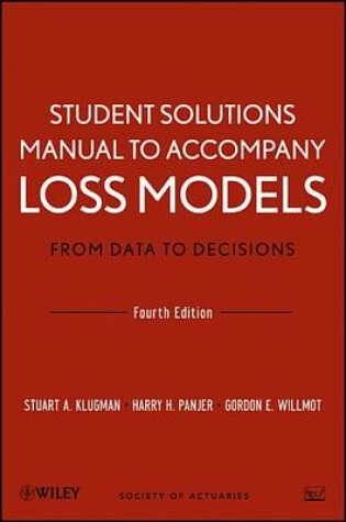 Cover of Loss Models, Student Solutions Manual