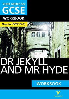 Book cover for Dr Jekyll and Mr Hyde York Notes GCSE English Literature Workbook - for 2025, 2026 exams