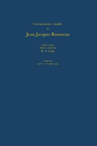 Cover of Correspondance Complete de Rousseau 21