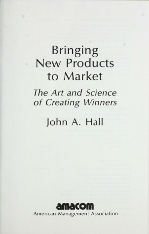 Book cover for Bringing New Products to Market