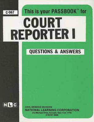 Book cover for Court Reporter I