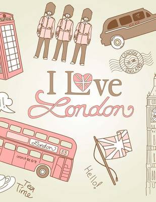 Book cover for Jumbo Oversized I Love London Red Phone Booths Double Decker Bus