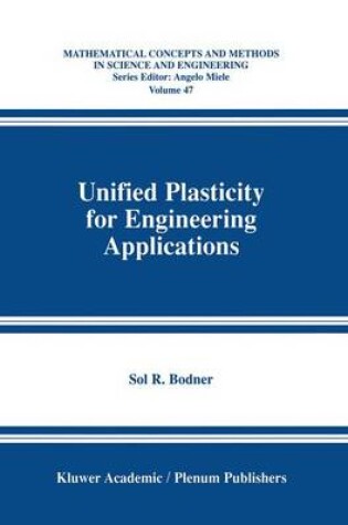 Cover of Unified Plasticity for Engineering Applications