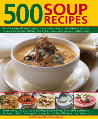 Book cover for 500 Soup Recipes