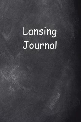 Book cover for Lansing Journal Chalkboard Design