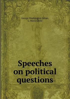 Book cover for Speeches on political questions