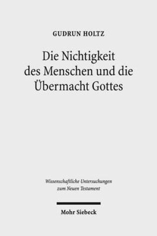 Cover of Die Nichtigkeit des Menschen und die UEbermacht Gottes