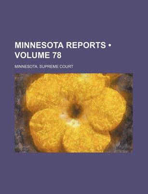 Book cover for Minnesota Reports (Volume 78)