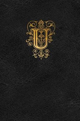 Book cover for Old English Monogram Journal - Letter U