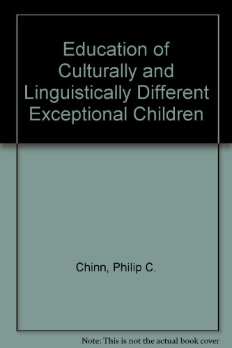 Book cover for Education of Culturally and Linguistically Different Exceptional Children