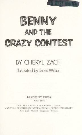 Book cover for Benny and the Crazy Contest