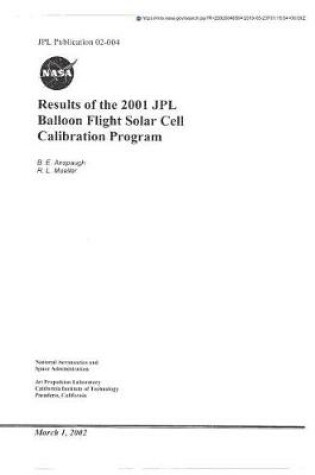 Cover of Results of the 2001 Jpl Balloon Flight Solar Cell Calibration Program