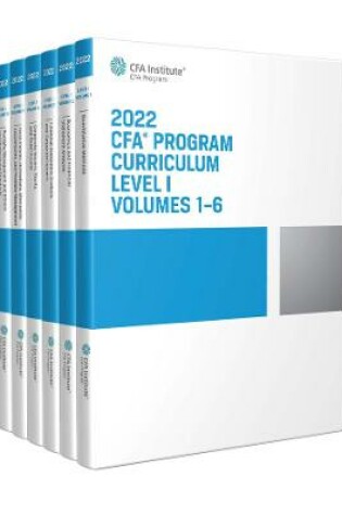 Cover of 2022 CFA Program Curriculum Level I Box Set