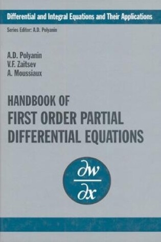 Cover of Handbook of First-Order Partial Differential Equations