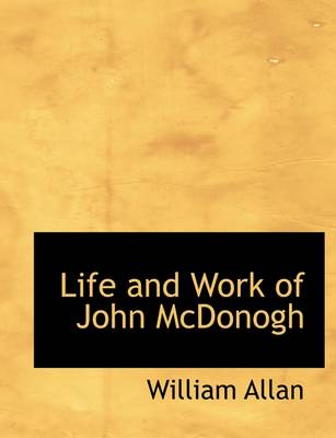 Book cover for Life and Work of John McDonogh