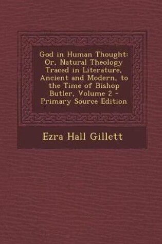 Cover of God in Human Thought