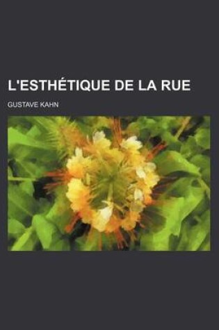 Cover of L'Esthetique de La Rue