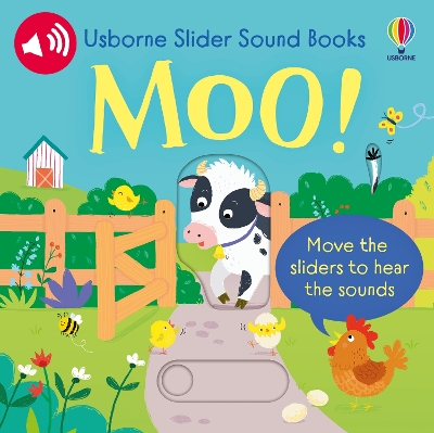Book cover for Slider Sound Books Moo!