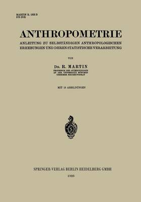 Book cover for Anthropometrie