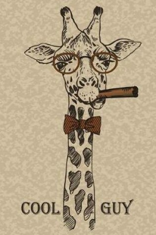 Cover of Cool Guy Smoking Giraffe Mid Year Academic Journal For Teachers, Students & Parents