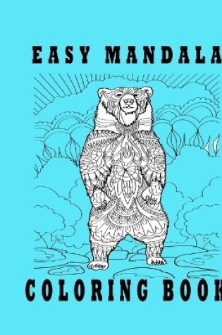 Cover of easy mandala coloring book