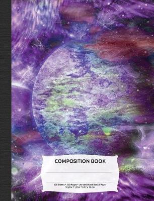 Book cover for Outer Space Planet Composition Notebook, Blank Sketch Paper