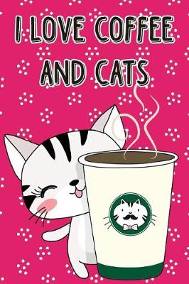 Book cover for Bullet Journal Notebook Cat with Cup of Coffee - Pink