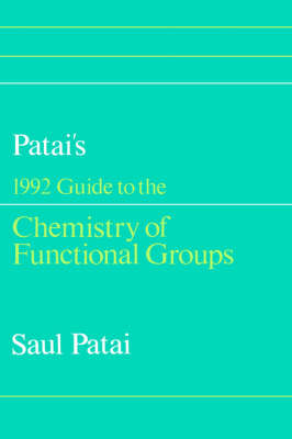 Cover of Patai′s 1992 Guide to the Chemistry of Functional Groups