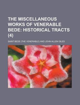 Book cover for The Miscellaneous Works of Venerable Bede (4)