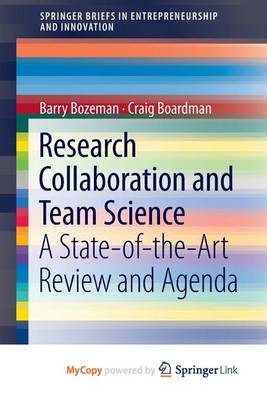 Book cover for Research Collaboration and Team Science