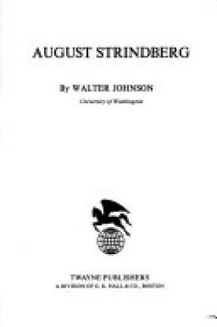 Cover of August Strindberg