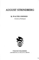 Cover of August Strindberg