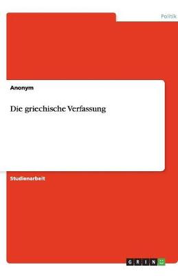 Book cover for Die griechische Verfassung