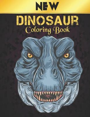 Book cover for Dinosauri Libro da Colorare per Bambini e Adulti