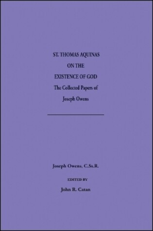 Cover of Saint Thomas Aquinas on the Existence of God