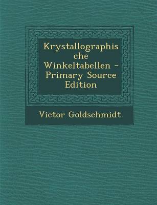 Book cover for Krystallographische Winkeltabellen