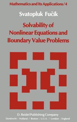 Book cover for Solvability of Nonlinear Equations and Boundary Value Problems