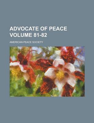 Book cover for Advocate of Peace (92)