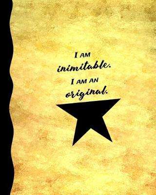 Book cover for I am Inimitable. I am an Original.