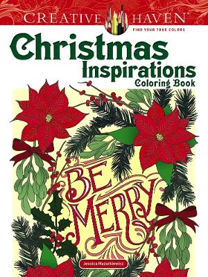 Book cover for Creative Haven Christmas Inspirations Coloring Book