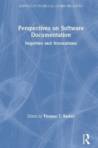 Cover of Perspectives on Software Documentation