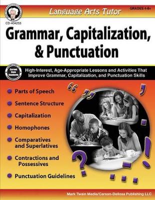 Book cover for Language Arts Tutor: Grammar, Capitalization, and Punctuation, Grades 4 - 8