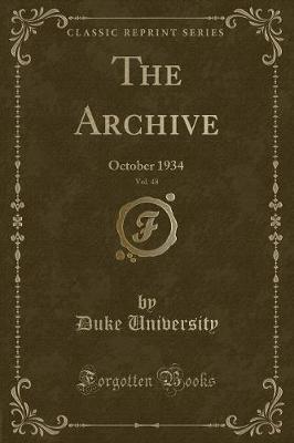 Book cover for The Archive, Vol. 48