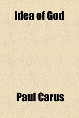 Book cover for Idea of God