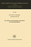 Book cover for Das mittlere personengeprägte Unternehmen als Wirtschaftsstabilisator