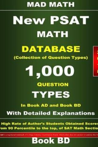 Cover of 2018 New PSAT Math Database Book Bd