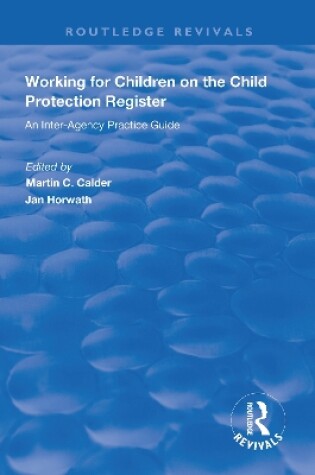 Cover of Working for Children on the Child Protection Register